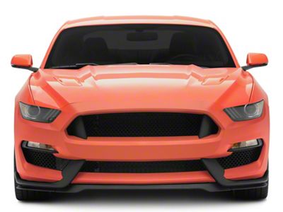 GT350 Style Conversion Front Bumper; Unpainted (15-17 Mustang GT, EcoBoost, V6)