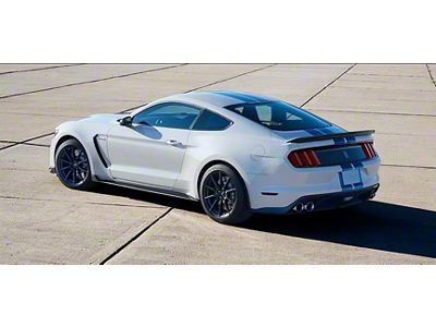 GT350 Style Rear Spoiler; Gloss Black (15-23 Mustang Fastback)