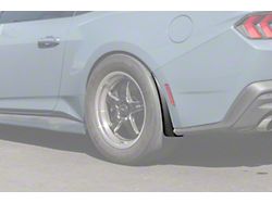 GT350R Performance Package Rear Splash Guards; Matte Black (24-25 Mustang)