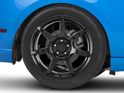 GT350R Style Gloss Black Wheel; Rear Only; 19x10 (10-14 Mustang)