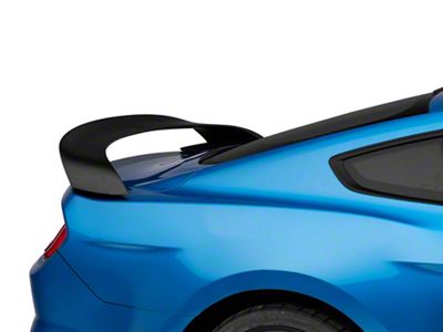 GT350R Style Rear Spoiler; Matte Black (15-23 Mustang Fastback)