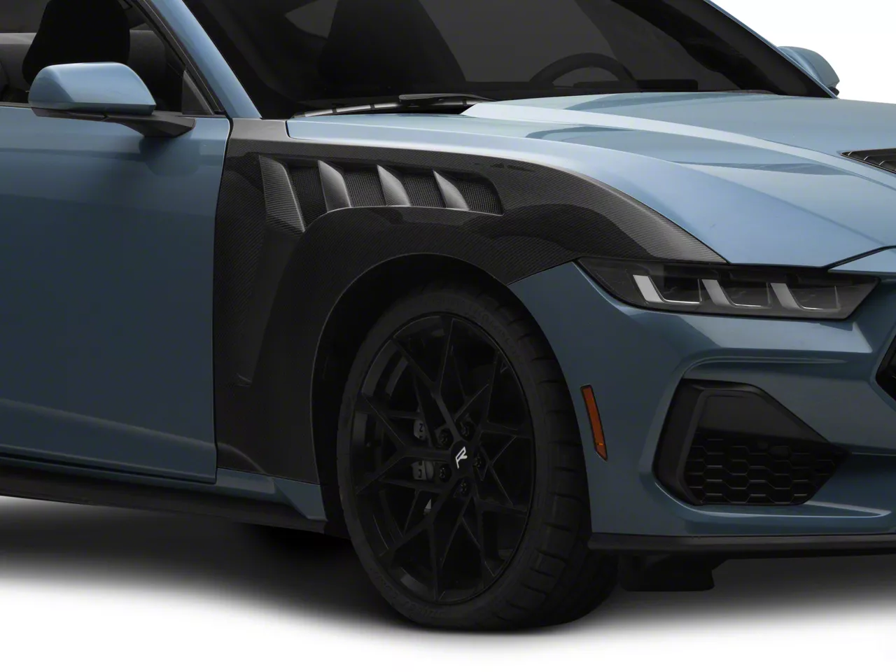 Mustang GT4-R GTD Fenders; Dry Carbon Fiber (24-26 Mustang) - Free