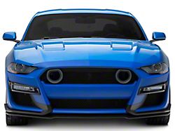 GT500 Style Conversion Front Bumper with LED Grille; Unpainted (18-23 Mustang GT, EcoBoost)