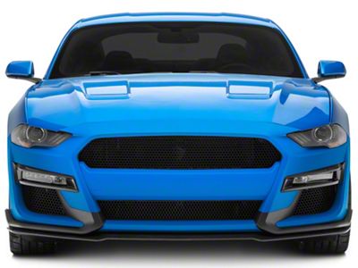 GT500 Style Conversion Front Bumper; Unpainted (18-23 Mustang GT, EcoBoost)