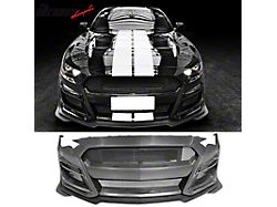 GT500 Style Front Bumper Cover; Unpainted (18-23 Mustang GT, EcoBoost)