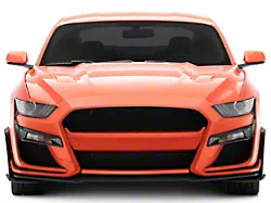 GT500 Style Front Bumper Cover; Unpainted (15-17 Mustang GT, EcoBoost, V6)