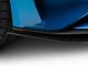 GT500 Style Front Bumper Splitter; Dry Carbon Fiber Vinyl (18-23 Mustang GT, EcoBoost)