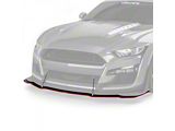 GT500 Style Front Bumper Splitter; Matte Black Vinyl (15-17 Mustang GT, EcoBoost, V6)