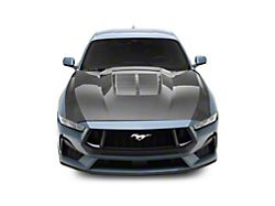 GT500 Style Hood; Carbon Fiber (24-25 Mustang)