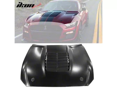 GT500 Style Hood; Unpainted (15-17 Mustang GT, EcoBoost, V6)