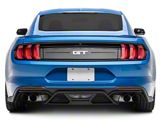 GT500 Style Rear Bumper Quad Tip Diffuser; Matte Black (18-23 Mustang GT, EcoBoost)