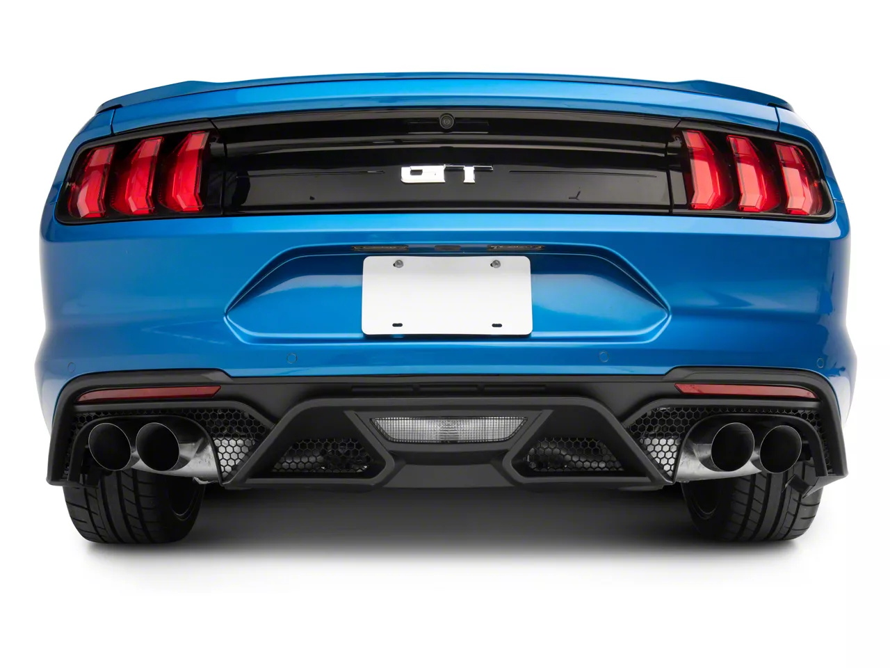 Mustang GT500 Style Rear Diffuser; Matte Black (18-23 Mustang GT ...