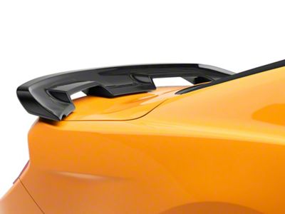 GT500 Style Rear Spoiler; Gloss Black (15-23 Mustang Fastback)