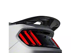 GT500 Style Rear Wing Spoiler; Carbon Fiber (15-23 Mustang Fastback)