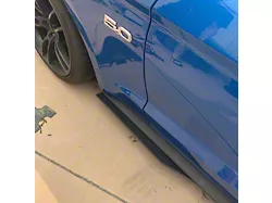 GT500 Style Side Skirt Extensions without Rock Guards (18-23 Mustang GT w/o Performance Pack)
