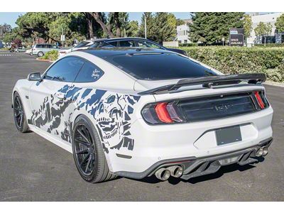 GT500 Style Wickerbill Rear Spoiler; Carbon Fiber (15-23 Mustang Fastback)