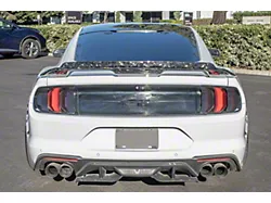 GT500 Style Wickerbill Rear Spoiler; Forged Carbon Fiber (15-23 Mustang Fastback)