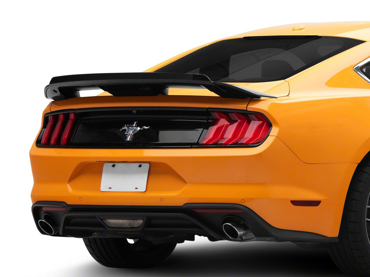Mustang GT500 Style Wickerbill Rear Spoiler; Gloss Black (15
