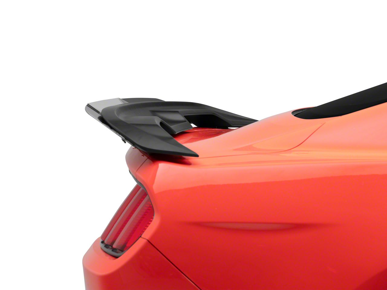 GT Rear Spoiler Wing With Decklid Gurney Flap / Wicker Bill For 2015-2023 Ford Mustang
