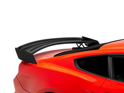 GT500 Track Pack Style Rear Spoiler; Gloss Black (15-23 Mustang Fastback)