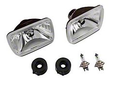 H4 Headlight Conversion Kit; Chrome Housing; Clear Lens (85-86 Mustang SVO)