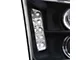 Halo Projector Headlights; Matte Black Housing; Clear Lens (05-09 Mustang GT, V6)