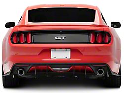 HDPE Rear Diffuser; Matte Black (15-17 Mustang GT, EcoBoost, V6)