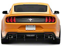 HDPE Rear Diffuser; Matte Black (18-23 Mustang EcoBoost w/o Active Exhaust)