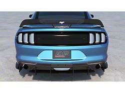 HDPE Rear Diffuser V2; Matte Black (18-23 Mustang EcoBoost w/o Active Exhaust)