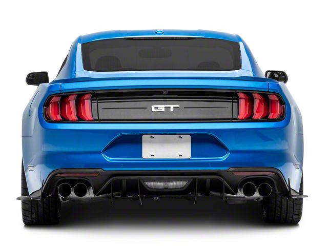 Mustang HDPE Rear Diffuser V2; Matte Black (18-23 Mustang GT; 20-23 ...