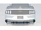 HDPE Rear Diffuser V2; Matte Black (18-23 Mustang GT; 20-23 Mustang EcoBoost w/ Active Exhaust)