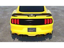 HDPE Rear Diffuser V3; Matte Black (15-17 Mustang GT Premium, EcoBoost Premium)