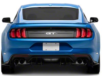 HDPE Rear Diffuser V3; Matte Black (18-23 Mustang GT; 20-23 Mustang EcoBoost w/ Active Exhaust)