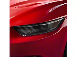 Headlight Covers; Carbon Fiber Look (13-14 Mustang)