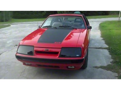 Headlight Covers; Smoked (85-86 Mustang)