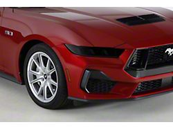 Headlight Covers; Smoked (24-25 Mustang)