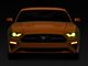 Headlight Covers; Transparent Yellow (18-23 Mustang GT, EcoBoost)