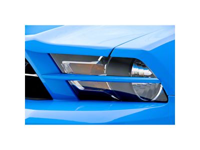 Headlight Splitters; Unpainted (10-12 Mustang V6)