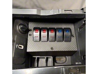 Hidden Rocker Switch Panel; 5-Switch (15-23 Mustang)