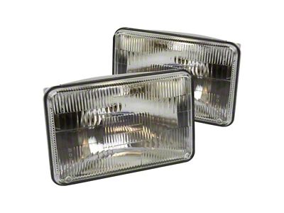 High Beam Headlights; Chrome Housing; Clear Lens (79-86 Mustang)