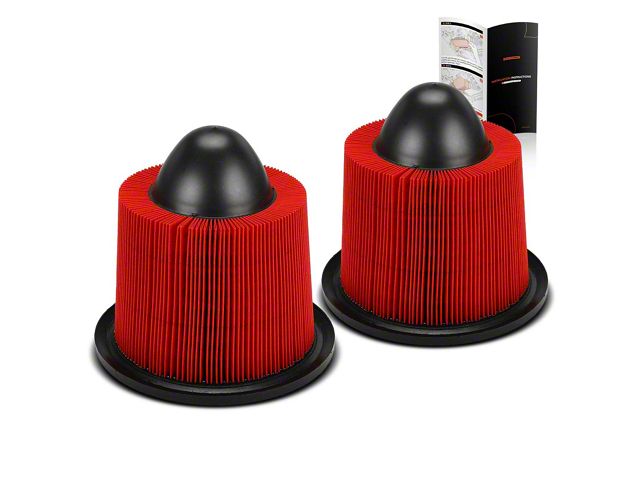 V8 Engine Filter Mustang High Performance Engine Air Filters; Set of Two (96-04 V8 ...