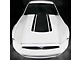 Hood Accent Stripe Decal; Matte Black (13-14 Mustang GT, V6)