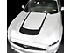 Hood Accent U-Stripe Decal; Gloss Black (13-14 Mustang GT, V6)