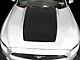 Hood Blackout Accent Stripe Decal; Matte Black (15-17 Mustang GT, EcoBoost, V6)