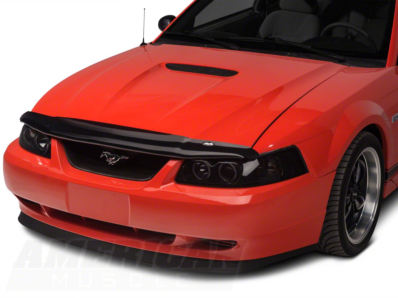 Mustang Carflector Hood Deflector; Dark Smoke (99-04 Mustang) - Free  Shipping, image size:1280x960