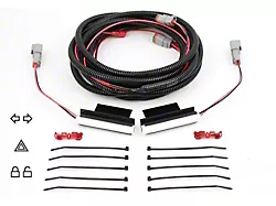 Hood Mounted Turn Signal Lighting Kit; Red (05-14 Mustang w/ Heat Extractors)