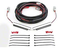 Hood Mounted Turn Signal Lighting Kit; Red (15-17 Mustang GT)