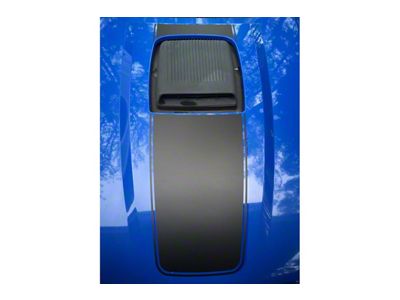 Hood Stripe Kit; Matte Black (03-04 Mustang Mach 1)