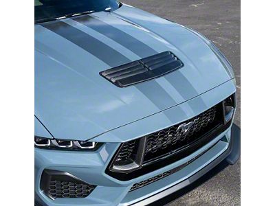 Hood Vent Insert Cover; Carbon Fiber (24-25 Mustang GT, Dark Horse)