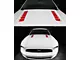 Hood Vent Louvers Imitation Decals; Matte Black (99-04 Mustang GT, V6)
